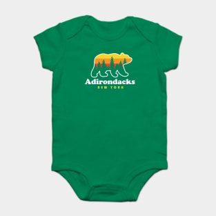 Adirondacks New York Bear Baby Bodysuit